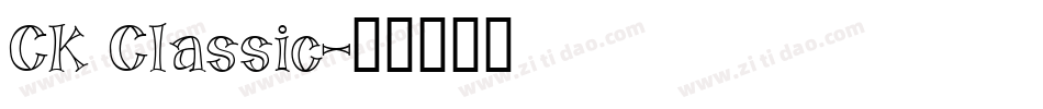CK Classic字体转换